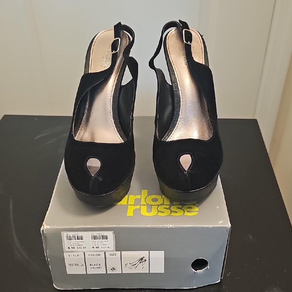 Charlotte Russe Black Heels Elegant Design